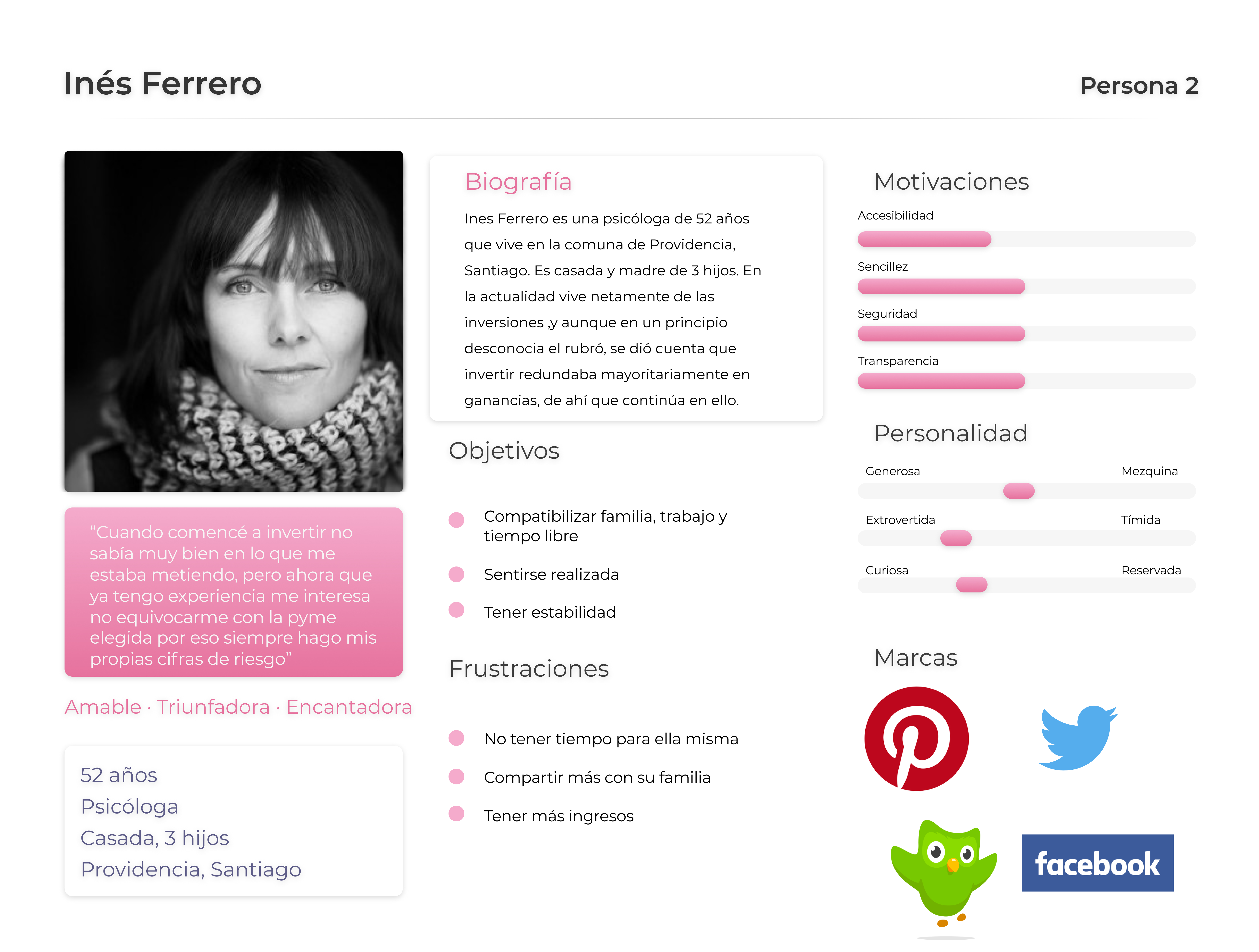 User persona inversionista frecuente